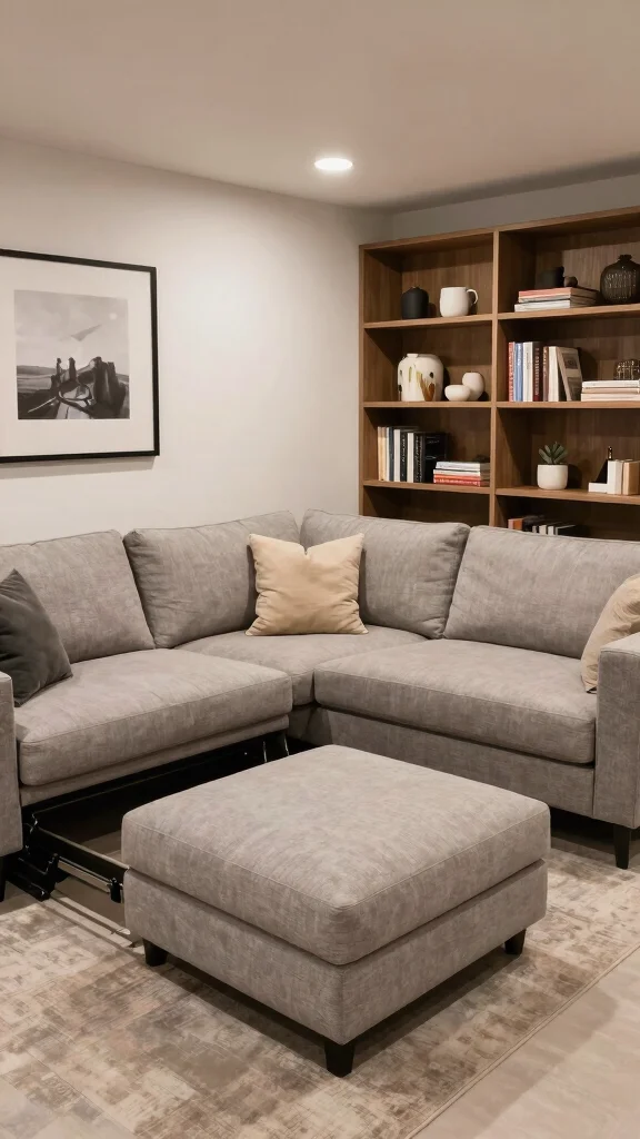 12 Basement Remodel Ideas on a Budget for a Beautiful Transformation - 3. Functional Furniture Arrangements 1