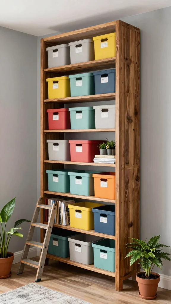 12 Basement Storage Room Organization Ideas for a Tidy Efficient Space - 1. Vertical Shelving Solutions 1