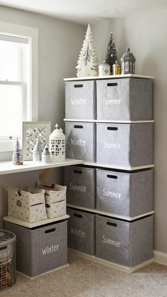 12 Basement Storage Room Organization Ideas for a Tidy Efficient Space - 6. Seasonal Rotation 1