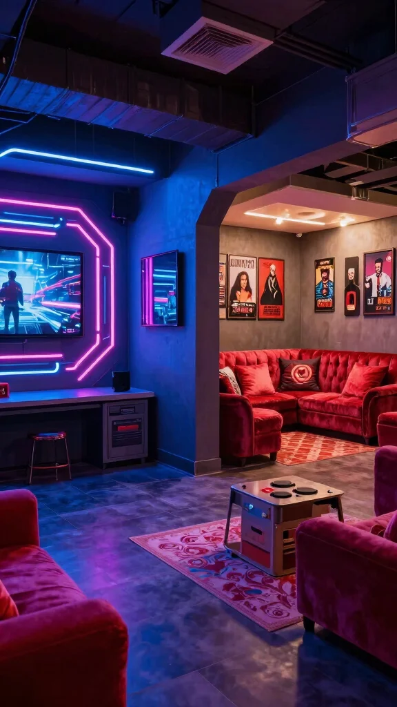 12 Basement Theater Room Ideas for a Stunning Home Cinema - 6. Themed Movie Rooms 1