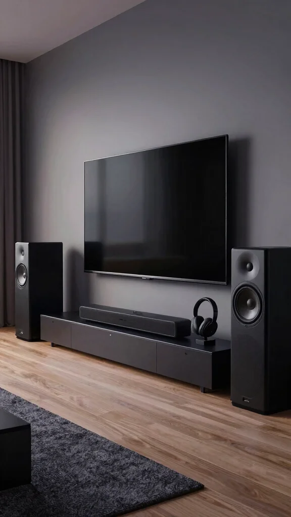 12 Basement Video Game Room Ideas for the Ultimate Gaming Setup - 12. Sound System Integration 1