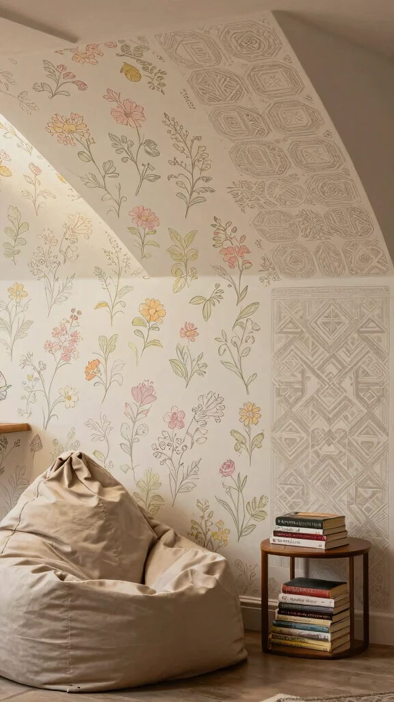 12 Basement Wall Ideas Without Drywall for a Budget-Friendly Finish - 6. Use Stencils for Unique Patterns 1