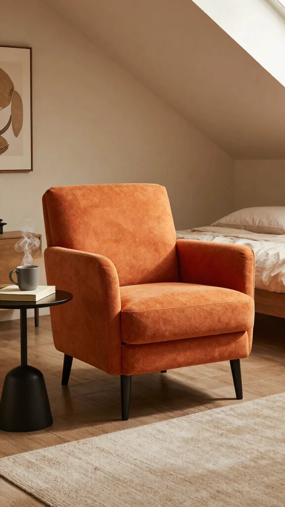 12 Budget Basement Bedroom Ideas That Look Polished Without the Cost - 12. An Accent Chair for Style and Comfort 1