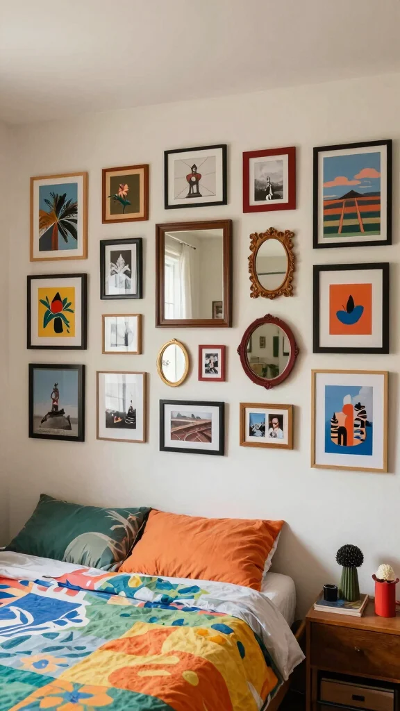 12 Budget Basement Bedroom Ideas That Look Polished Without the Cost - 5. Create a Gallery Wall 1