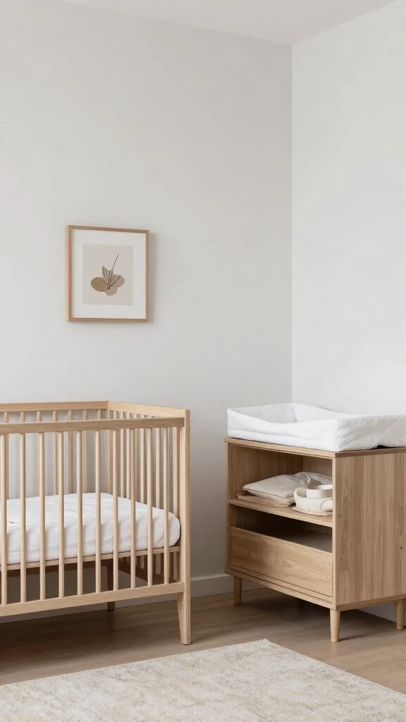 12 Nursery Corner in Parents Room Ideas for a Cozy Space-Smart Setup - 11. Minimalistic Magic 1
