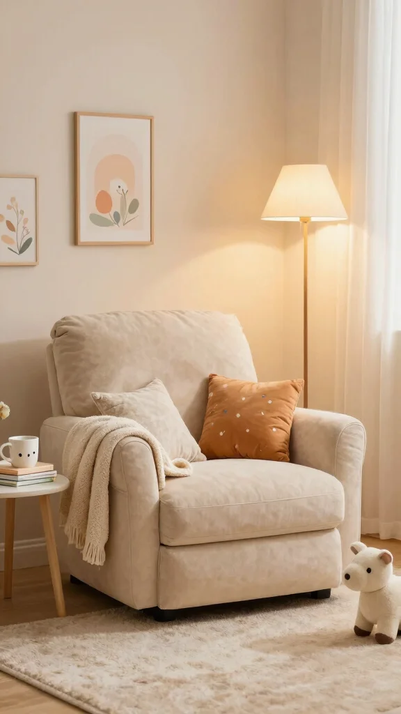 12 Nursery Corner in Parents Room Ideas for a Cozy Space-Smart Setup - 3. Cozy Corner Nest 1