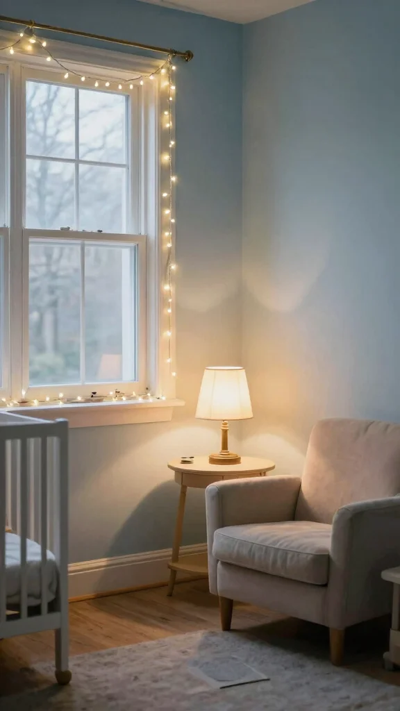 12 Nursery Ideas on a Budget That Look Beautiful Without the Price Tag - 4. Soft Lighting Solutions 1