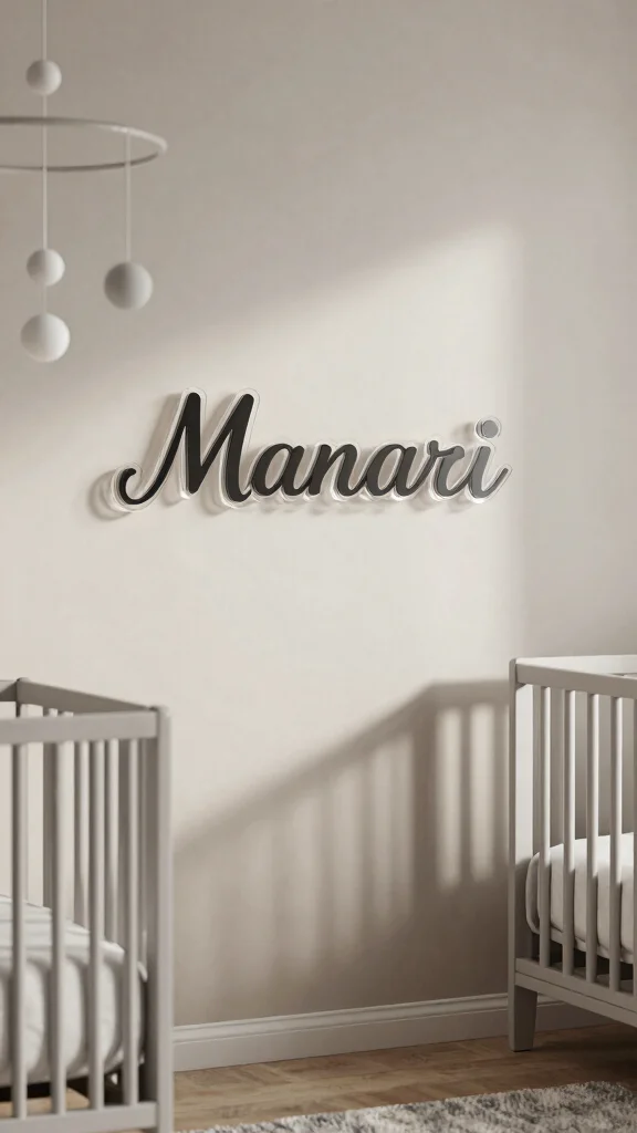 12 Nursery Name Sign Ideas for a Personalized Beautiful Baby Room - 5. Minimalist and Modern Designs 1