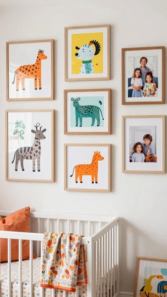 12 Nursery Setup Ideas for a Functional Beautiful Baby Room - 11. Inspiring Playful Artwork 1