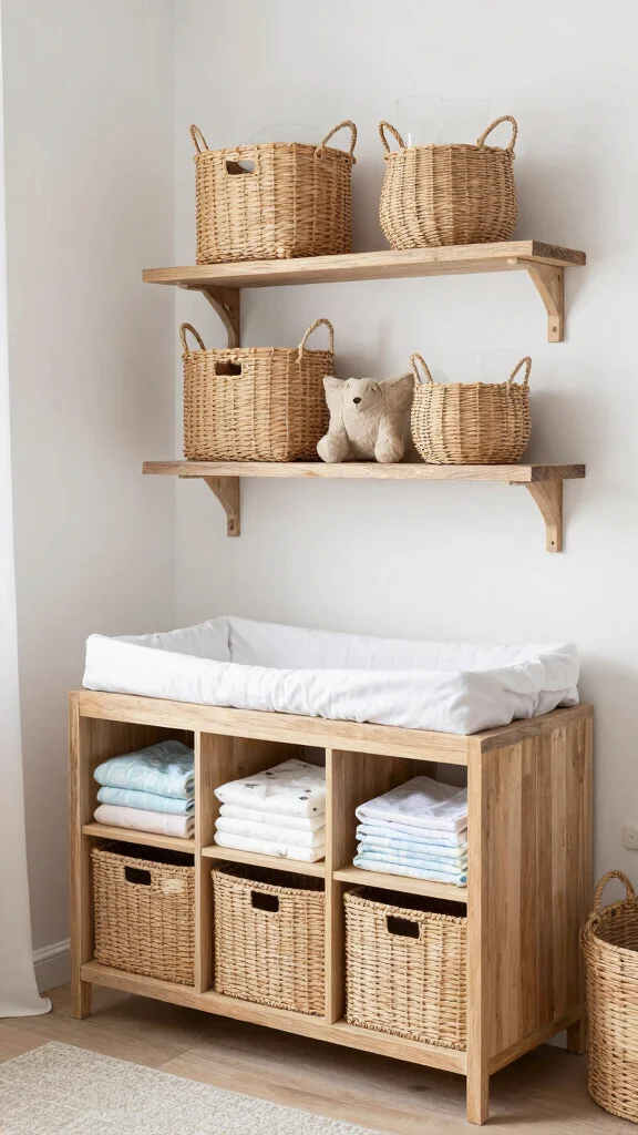 12 Nursery Setup Ideas for a Functional Beautiful Baby Room - 4. Functional Storage Solutions 1