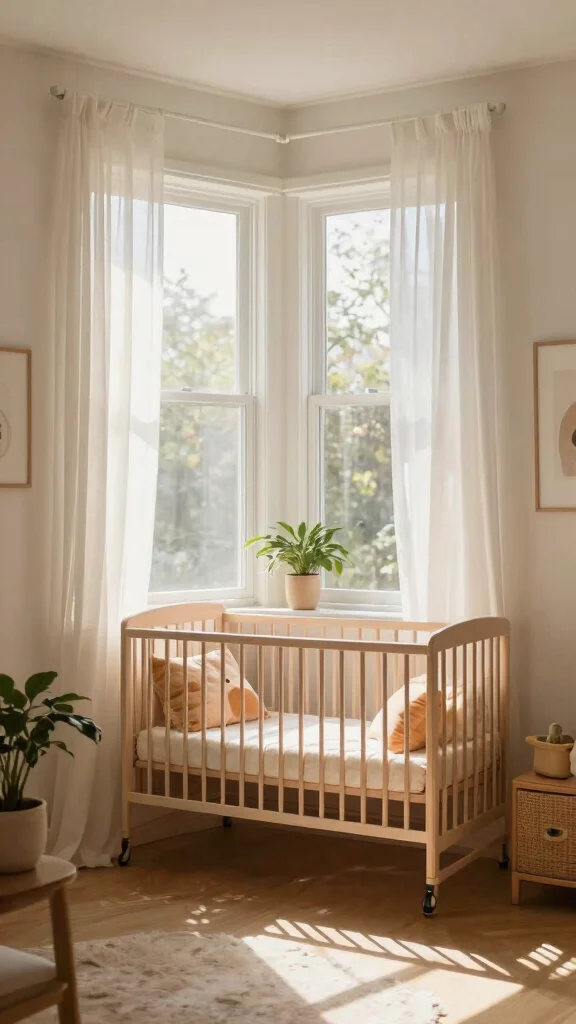 12 Nursery Setup Ideas for a Functional Beautiful Baby Room - 5. Natural Light Optimization 1