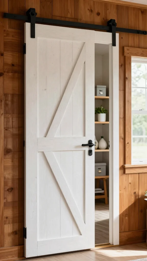 12 Storage Room Door Ideas for a Stylish Space-Saving Entrance - 1. Charming Barn Doors 1
