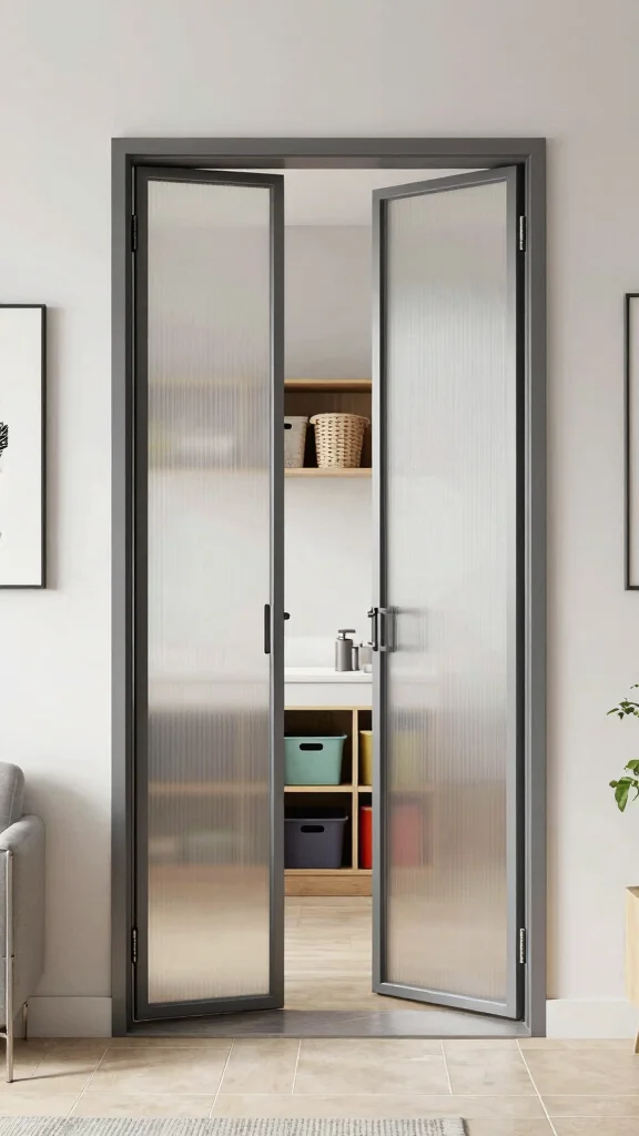 12 Storage Room Door Ideas for a Stylish Space-Saving Entrance - 2. Sleek Bi-Fold Doors 1
