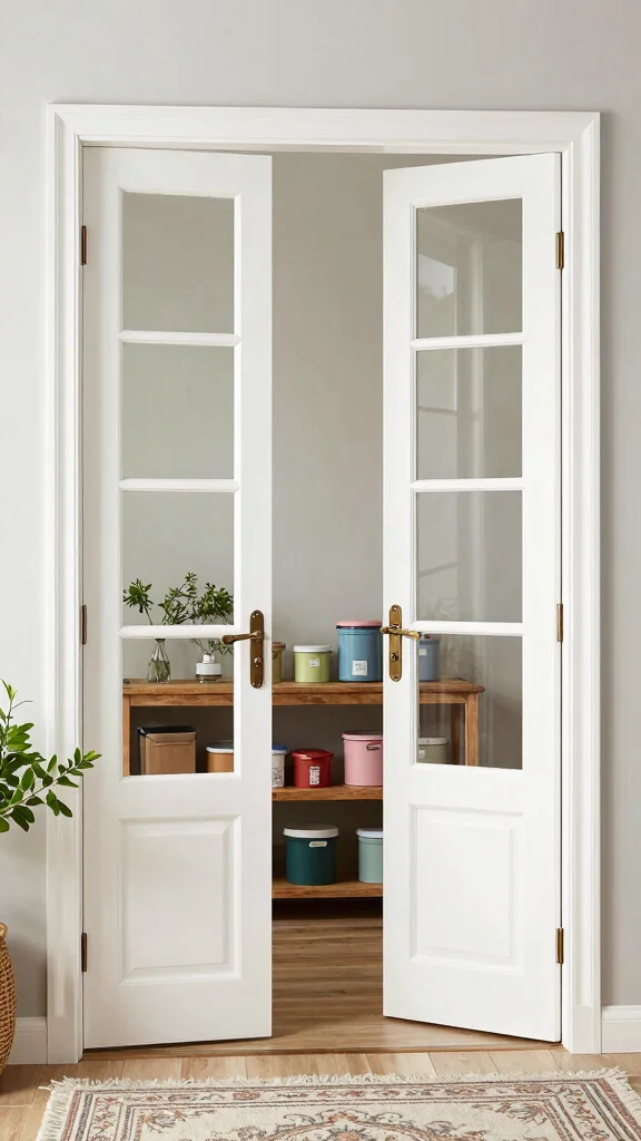 12 Storage Room Door Ideas for a Stylish Space-Saving Entrance - 4. Stylish French Doors 1