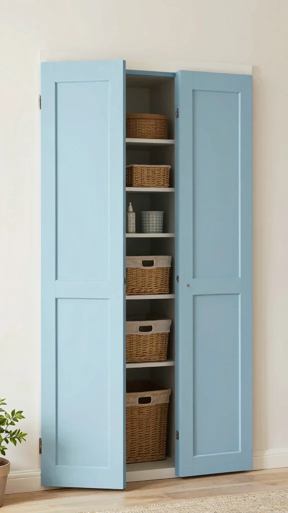 12 Storage Room Door Ideas for a Stylish Space-Saving Entrance - 9. Practical Shutters 1