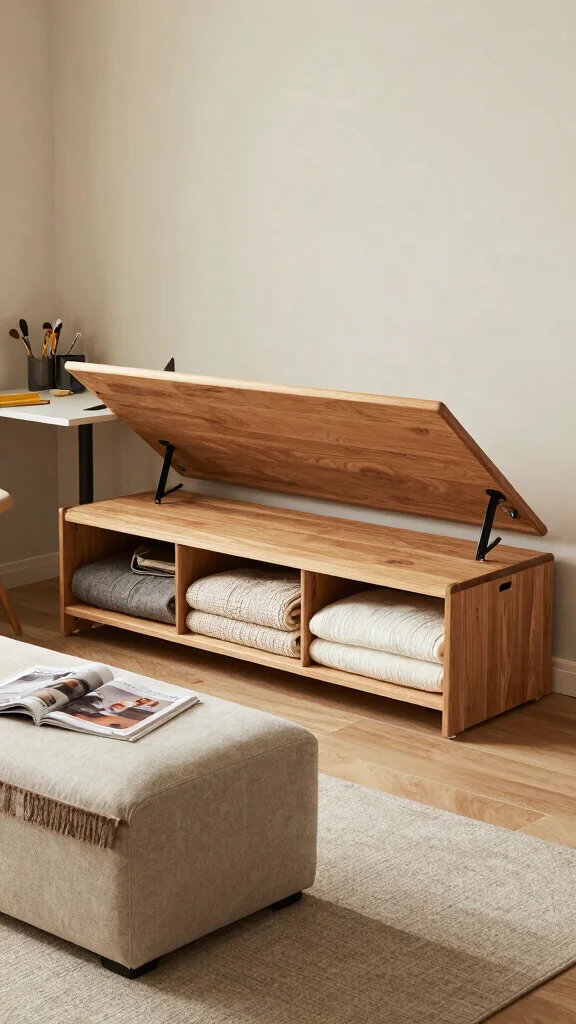 12 Storage Room Floor Plan Layout Ideas for a Functional Smart Space - 2. Multifunctional Furniture 1