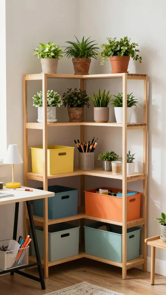 12 Storage Room Floor Plan Layout Ideas for a Functional Smart Space - 4. Corner Storage Solutions 1