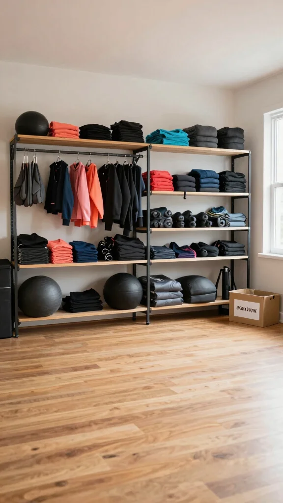 12 Storage Room Home Gym Ideas for a Compact Functional Workout Space - 12. Regular Decluttering 1