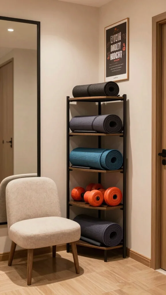 12 Storage Room Home Gym Ideas for a Compact Functional Workout Space - 4. Creative Use of Corner Spaces 1