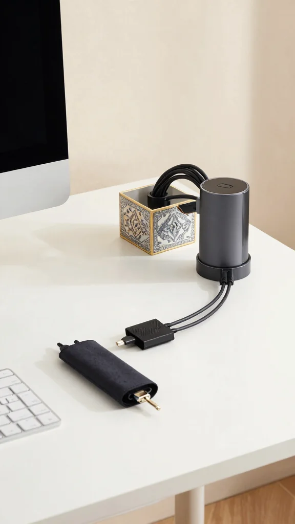 12 Storage Room Home Office Ideas for a Productive Organized Workspace - 6. Smart Cable Management 1