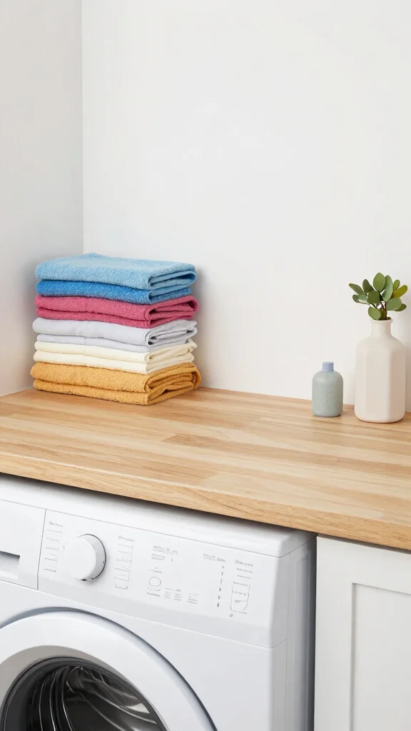 12 Storage Room Laundry Room Ideas for a Functional Tidy Combined Space - 10. Create a Work Surface 1