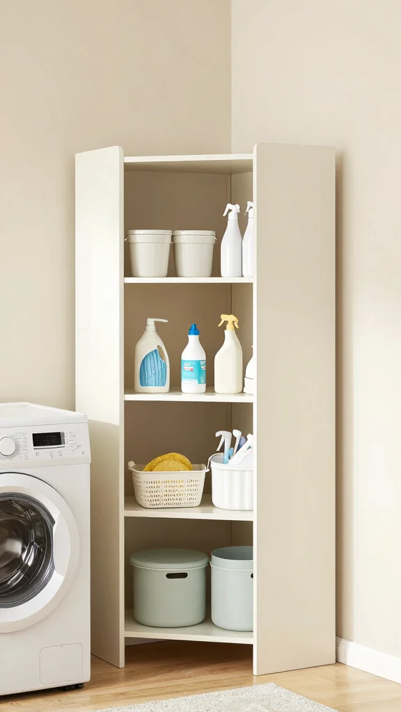12 Storage Room Laundry Room Ideas for a Functional Tidy Combined Space - 12. Make Use of Every Corner 1
