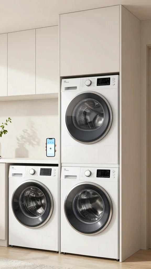 12 Storage Room Laundry Room Ideas for a Functional Tidy Combined Space - 6. Implement Smart Technology 1