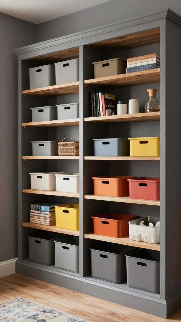 12 Storage Room Paint Color Ideas for a Bright Welcoming Functional Space - 10. Classic Gray 1