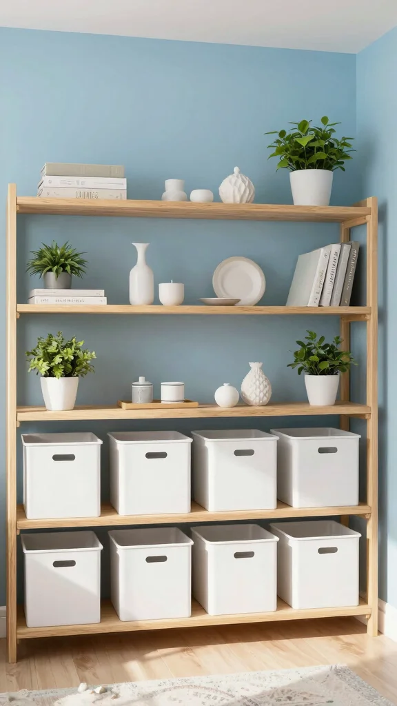 12 Storage Room Paint Color Ideas for a Bright Welcoming Functional Space - 12. Tranquil Sky Blue 1