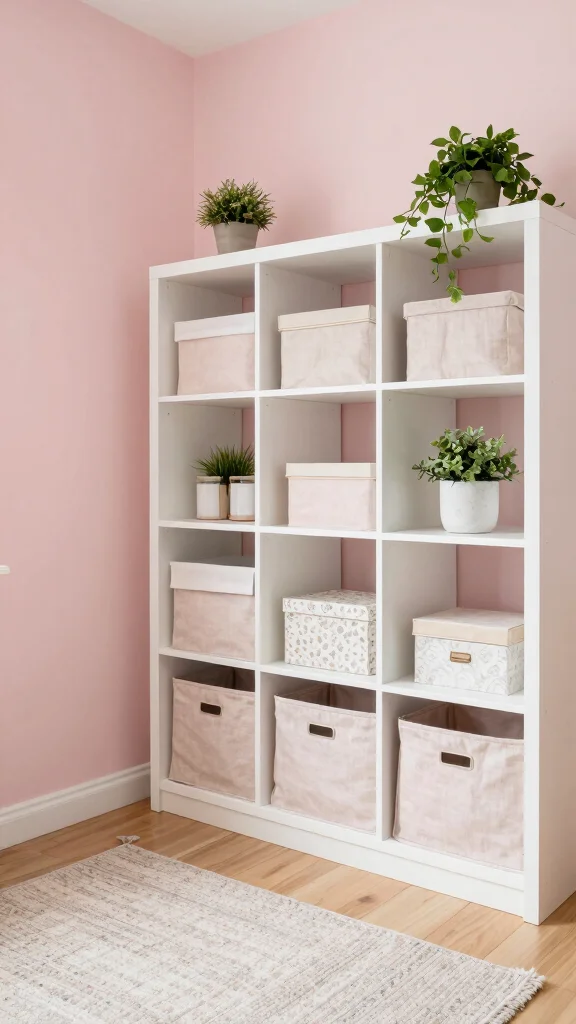 12 Storage Room Paint Color Ideas for a Bright Welcoming Functional Space - 5. Soft Blush Pink 1
