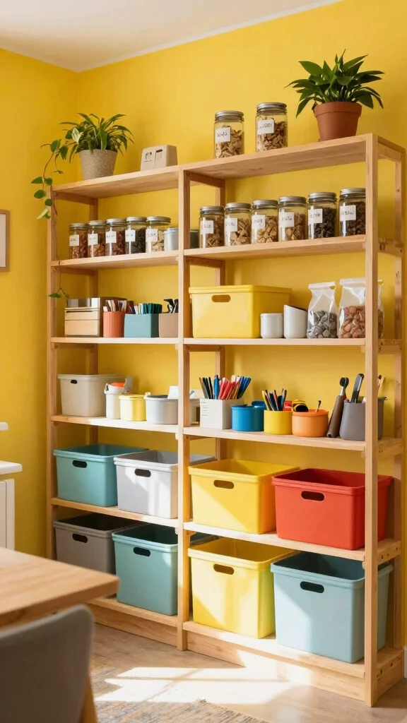 12 Storage Room Paint Color Ideas for a Bright Welcoming Functional Space - 7. Cheerful Lemon Yellow 1