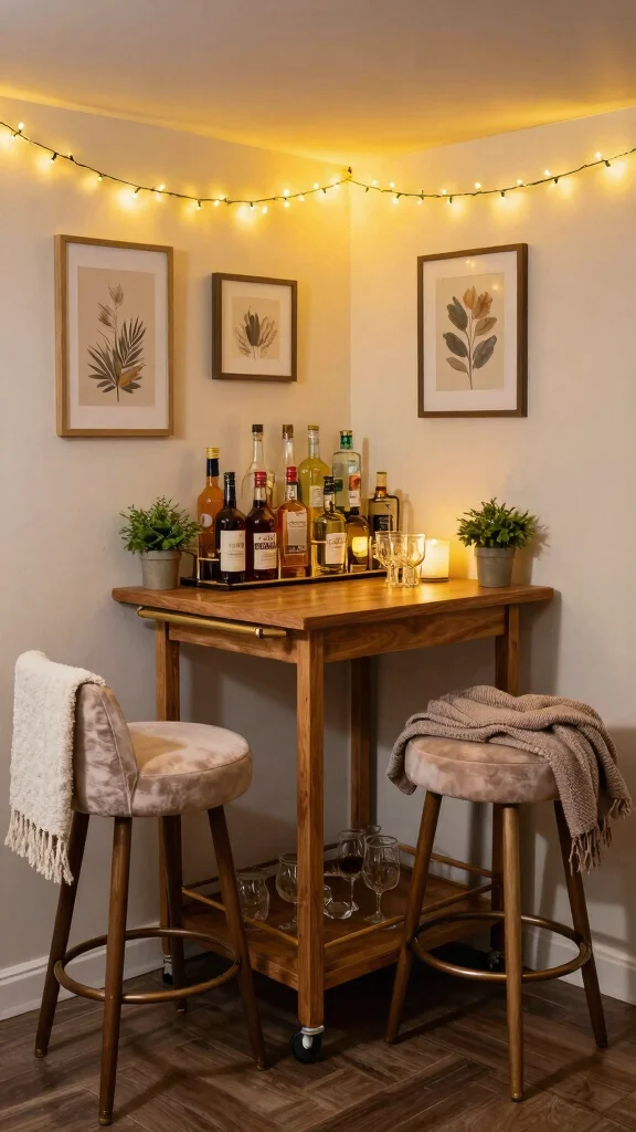 13 Basement Bar Design Ideas for a Stylish Functional Home Bar - 1. Cozy Corner Bar 1