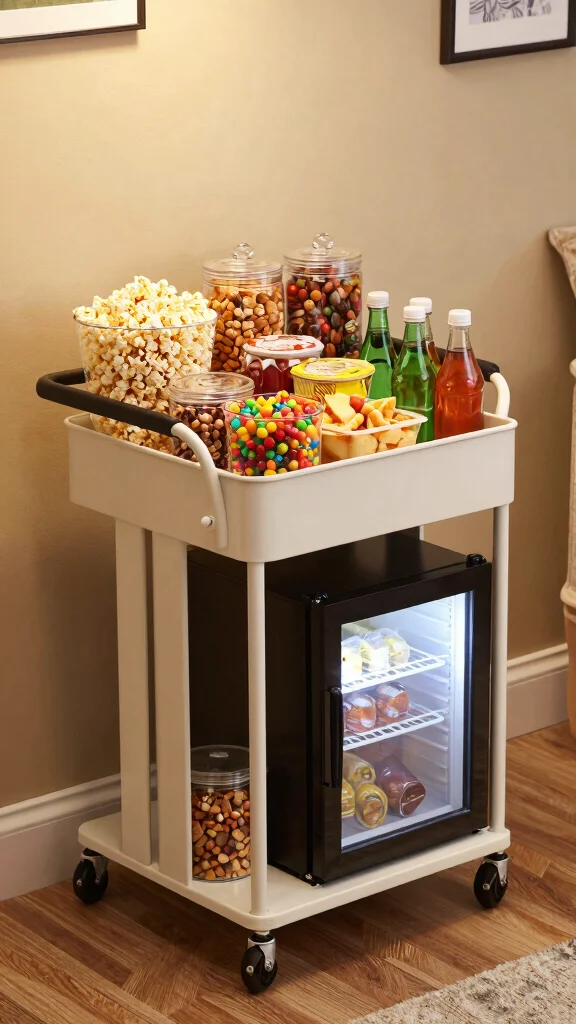 13 Basement Family Room Ideas for a Cozy Functional Shared Space - 10. Build a Snack Station 1