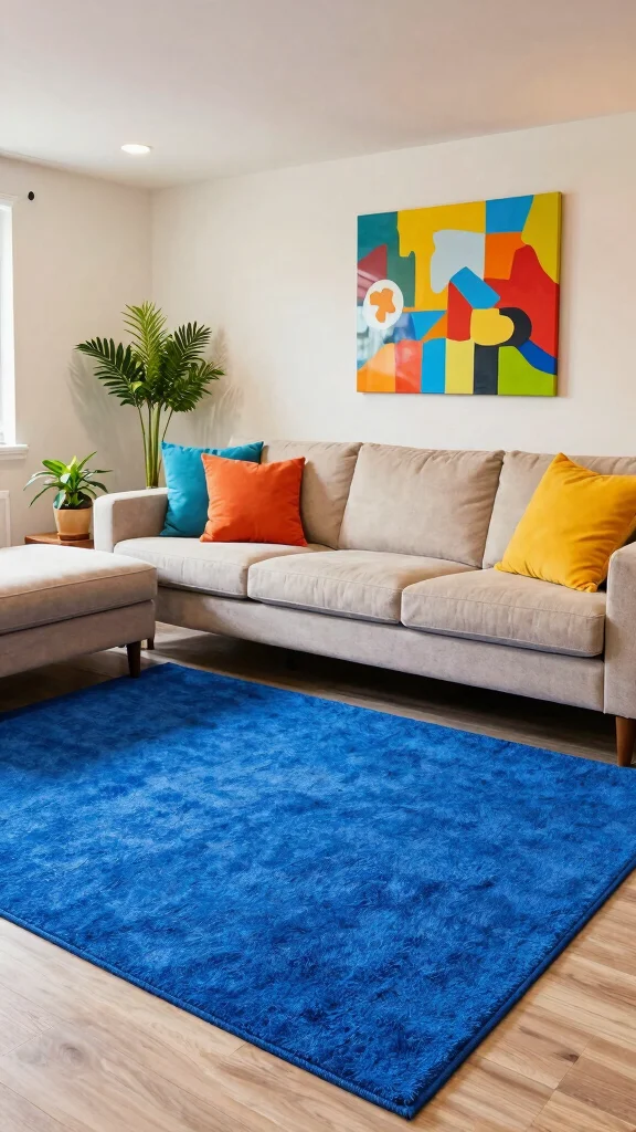 13 Basement Family Room Ideas for a Cozy Functional Shared Space - 8. A Pop of Color 1