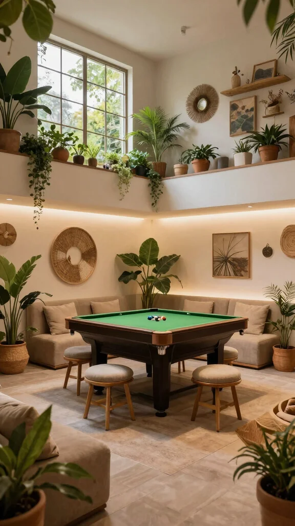 13 Basement Game Room Ideas for a Fun Family-Friendly Entertainment Space - 12. Outdoor Escape via Basement 1