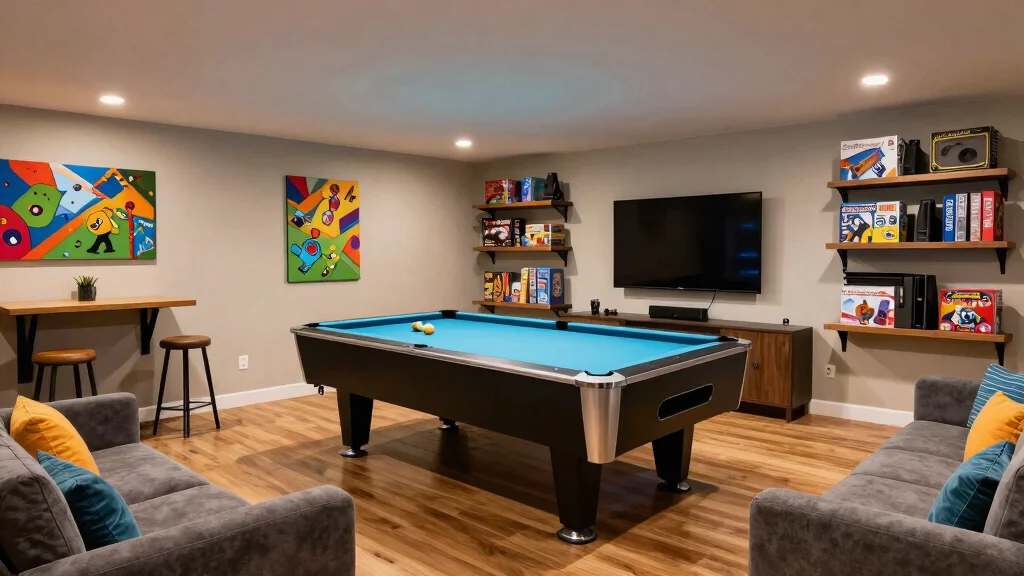 13 Basement Game Room Ideas for a Fun Family-Friendly Entertainment Space