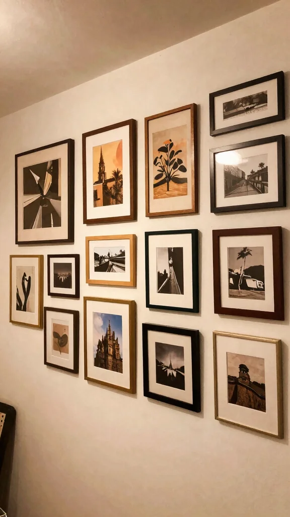 13 Basement Ideas on a Budget That Look Expensive Without the Price Tag - 7. Wall Art Display 1