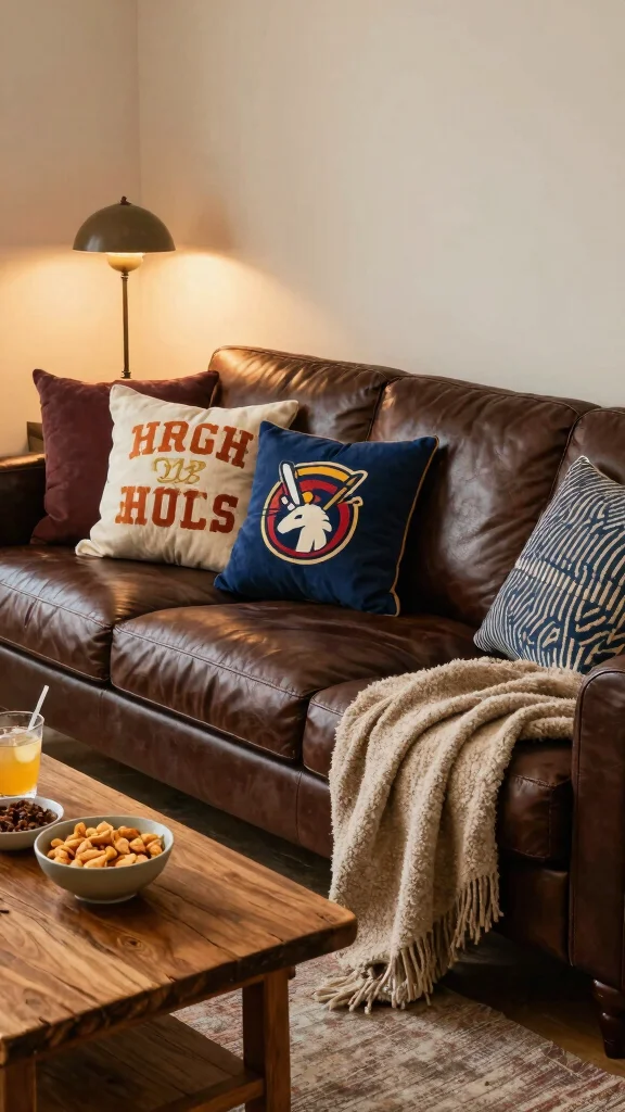 13 Basement Man Cave Ideas for a Personalized Comfortable Retreat - 2. Cozy Couch Setup 1