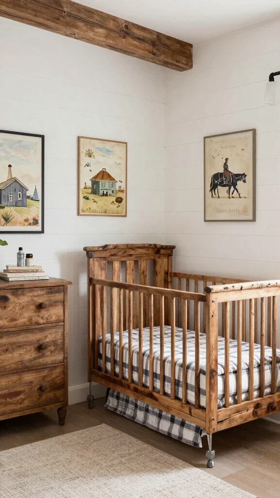 13 Boy Nursery Ideas for a Stylish Personal Baby Room - 2. Farmhouse Chic Decor 1