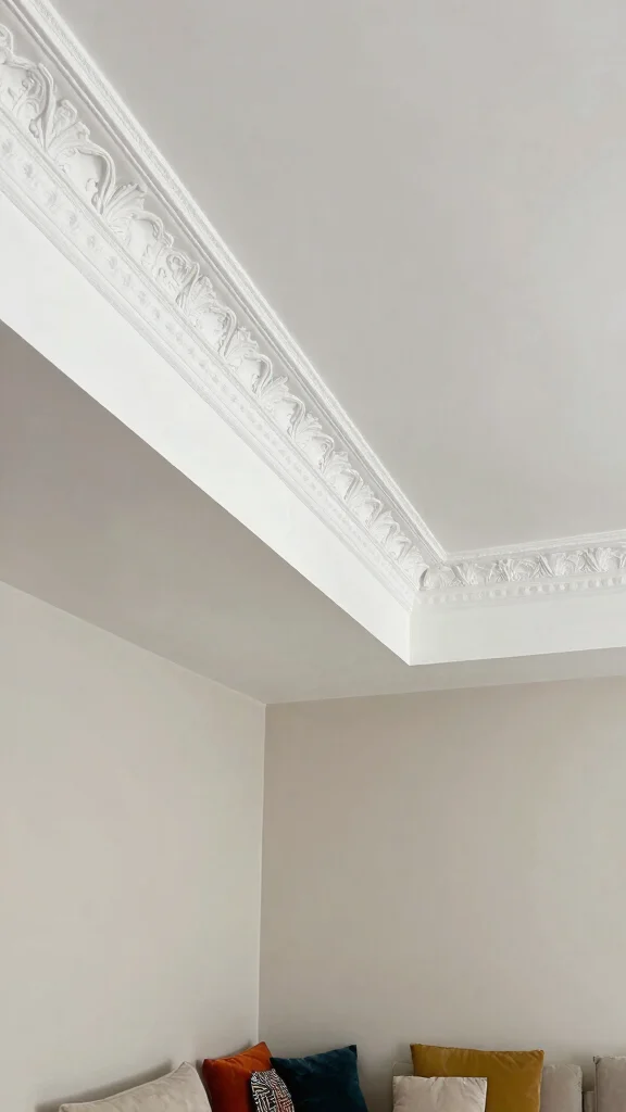 13 Cheap Basement Ceiling Ideas That Look Polished on a Budget - 13. Decorative Molding for a Touch of Class 1