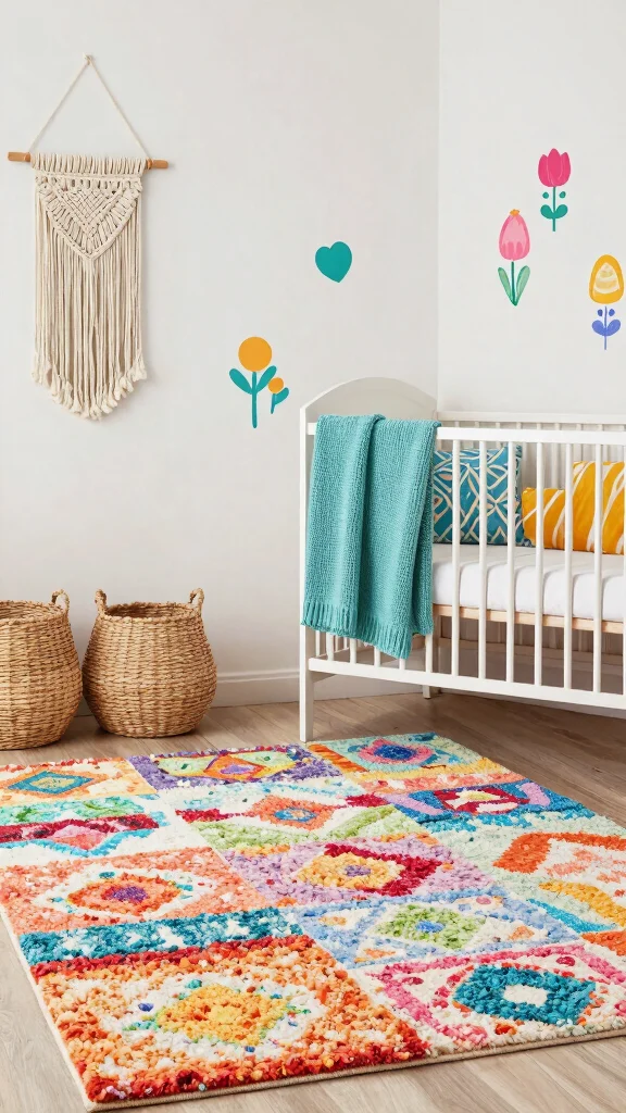 13 Gender-Neutral Nursery Ideas for a Modern Flexible Baby Room - 6. Playful Textures and Patterns 1