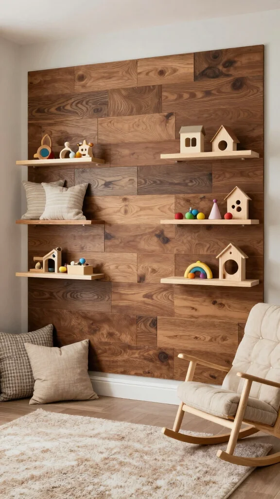 13 Nursery Accent Wall Ideas for Color, Pattern, and Texture - 2. Textured Wall Panels 1