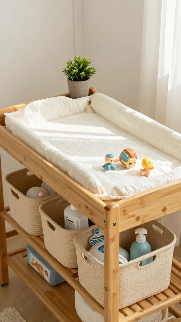 13 Nursery Must-Haves for a Safe, Functional, Beautiful Baby Room - 2. Eco-Friendly Changing Table 1