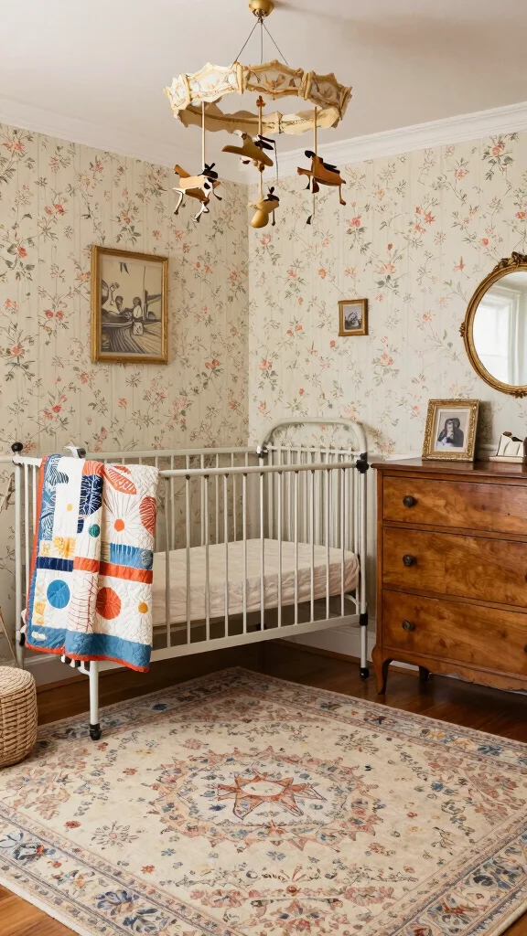 13 Nursery Room Ideas for Every Style Space and Budget - 3. Vintage Charm 1