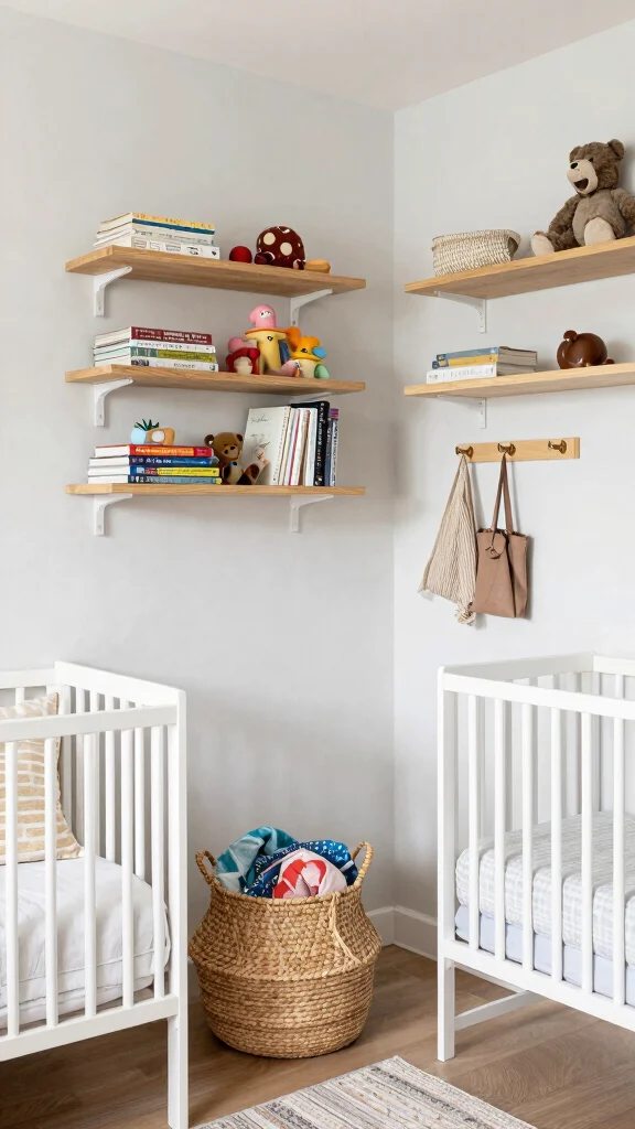 13 Nursery and Guest Room Combo Ideas for a Functional Dual-Purpose Space - 3. Creative Storage Solutions 1