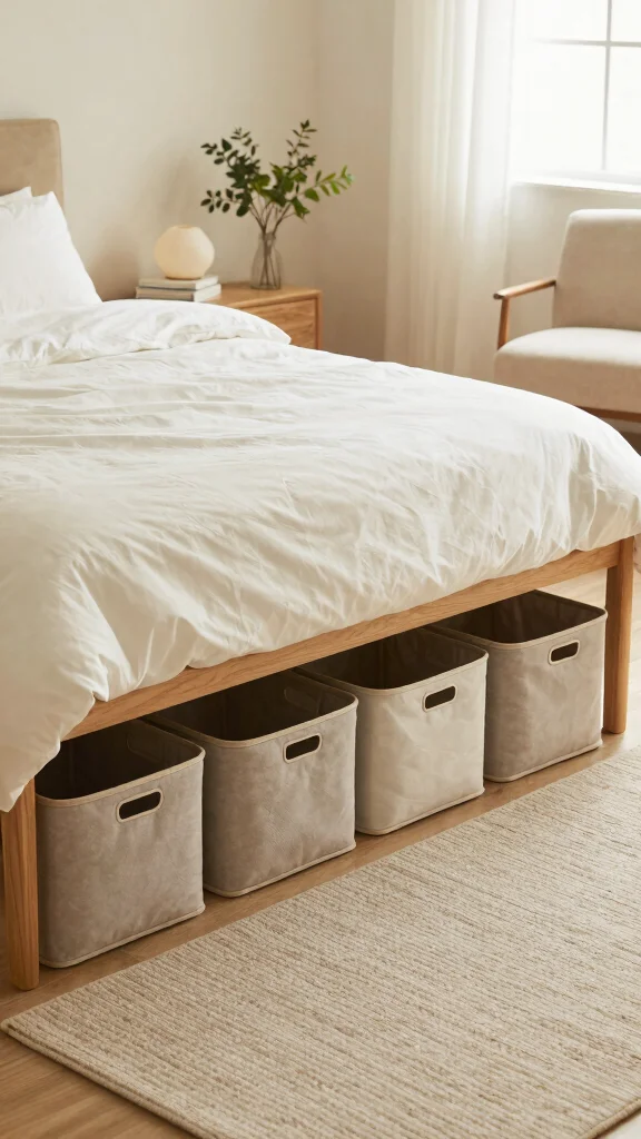 13 Small Bedroom Storage Ideas That Maximize Every Inch - 3. Under-Bed Storage Bins 1