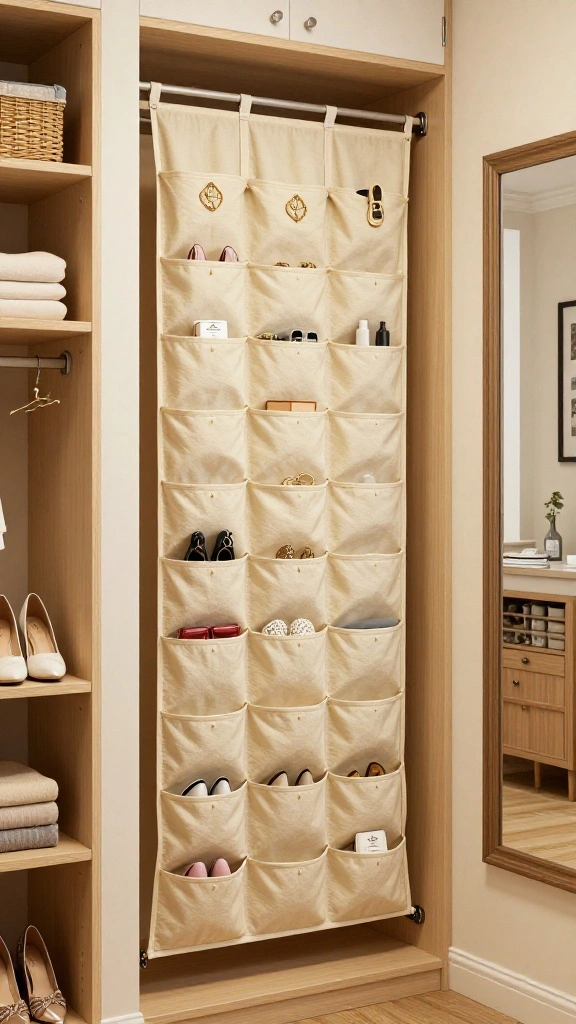 13 Small-Space Storage Room Ideas That Maximize Every Inch - 9. Closet Door Organizers 1