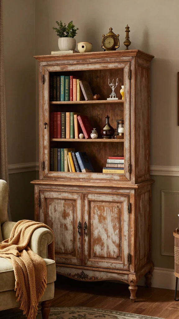 13 Storage Room Cabinet Ideas for a Polished Organized Interior - 4. Vintage Inspired Cabinets 1