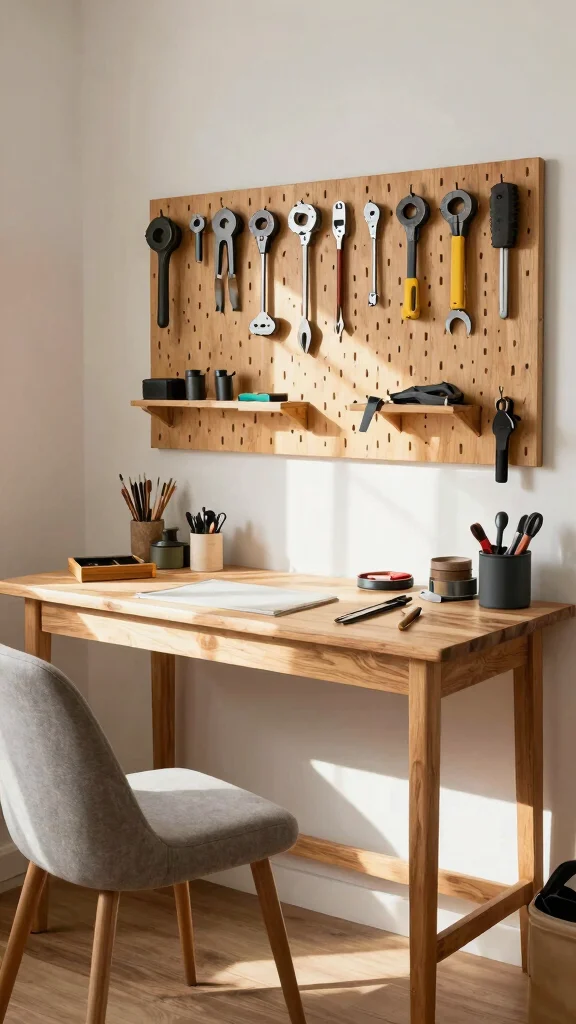 13 Storage Room Organization Ideas for a Tidy Efficient Space - 11. Create a Workbench Area 1