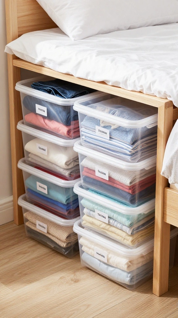 13 Storage Room Organization Ideas for a Tidy Efficient Space - 12. Make Use of Under-Bed Storage 1